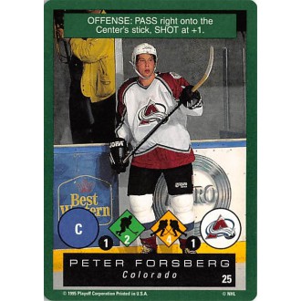 Řadové karty - Forsberg Peter - 1995-96 Playoff One on One No.25