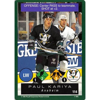 Řadové karty - Kariya Paul - 1995-96 Playoff One on One No.114