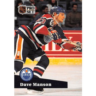 Řadové karty - Manson Dave - 1991-92 Pro Set No.389