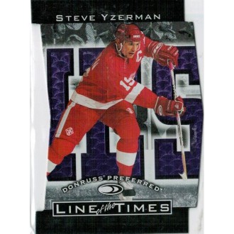 Insertní karty - Yzerman Steve - 1997-98 Donruss Preferred Line of the Times No.6-B