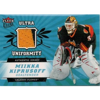 Jersey karty - Kiprusoff Miikka - 2006-07 Ultra Uniformity No.U-MK
