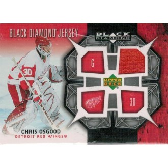 Jersey karty - Osgood Chris - 2007-08 Black Diamond Jerseys No.BDJ-CO