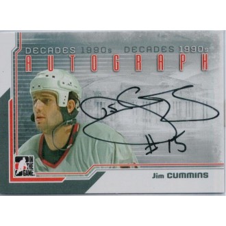 Jersey karty - Cummins Jim - 2013-14 ITG Decades 1990s Autographs No.A-JCUM