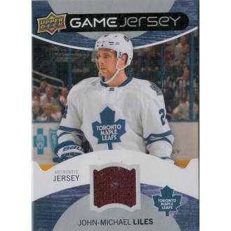 Jersey karty - Liles John-Michael - 2012-13 Upper Deck Game Jerseys No.GJ-LI