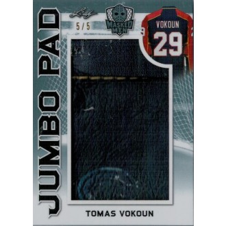 Exkluzivní karty - Vokoun Tomáš - 2017-18 Leaf Masked Men Jumbo Pads Platinum No.JP-18