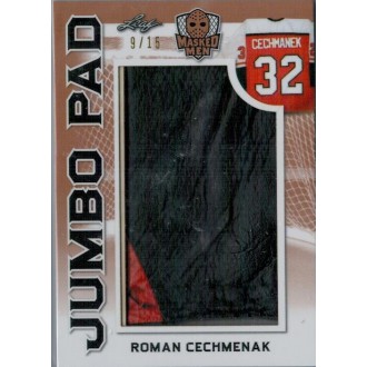 Exkluzivní karty - Čechmánek Roman - 2017-18 Leaf Masked Men Jumbo Pads  No.JP-14 No.2