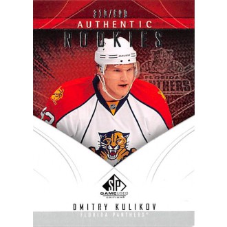Řadové karty - Kulikov Dmitry - 2009-10 SP Game Used No.166
