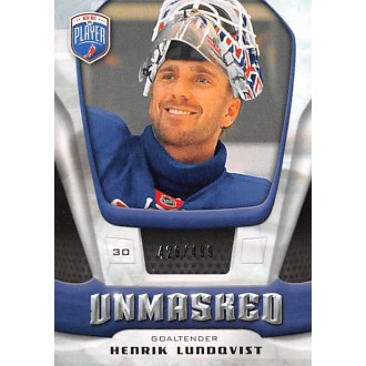 Insertní karty - Lundqvist Henrik - 2009-10 Be A Player Goalies Unmasked No.GU10