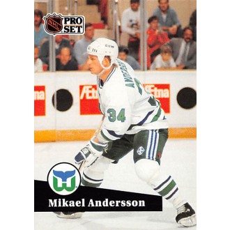 Řadové karty - Andersson Mikael - 1991-92 Pro Set No.394