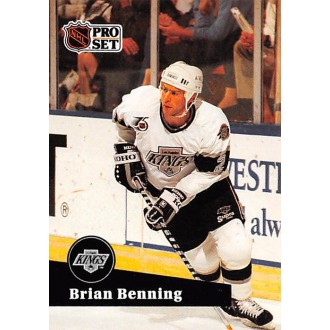 Řadové karty - Benning Brian - 1991-92 Pro Set No.398