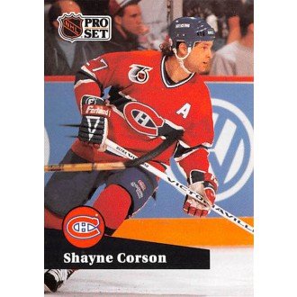 Řadové karty - Corson Shayne - 1991-92 Pro Set No.413
