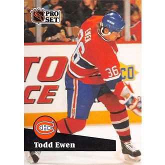 Řadové karty - Ewen Todd - 1991-92 Pro Set No.419