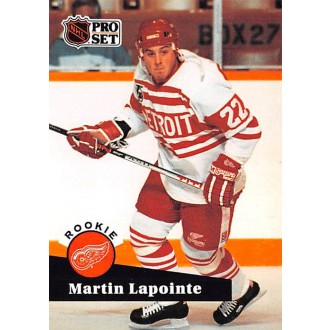 Řadové karty - Lapointe Martin - 1991-92 Pro Set No.532