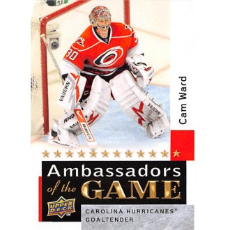Insertní karty - Ward Cam - 2009-10 Upper Deck Ambassadors of the Game No.AG35