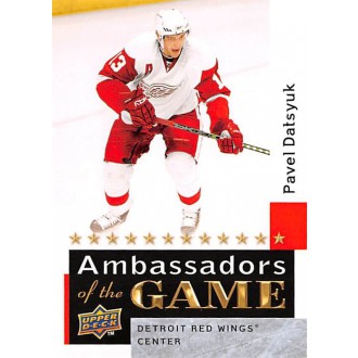 Insertní karty - Datsyuk Pavel - 2009-10 Upper Deck Ambassadors of the Game No.AG38