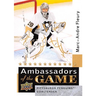 Insertní karty - Fleury Marc-Andre - 2009-10 Upper Deck Ambassadors of the Game No.AG48