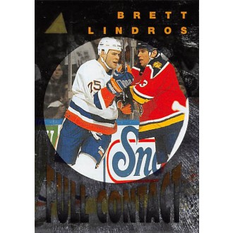 Insertní karty - Lindros Brett - 1995-96 Pinnacle Full Contact No.7