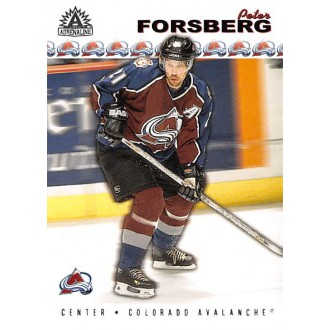 Řadové karty - Forsberg Peter - 2001-02 Adrenaline Retail No.47