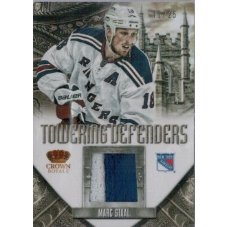 Jersey karty - Staal Marc - 2012-13 Crown Royale Towering Defenders Materials Prime No.TD-ST