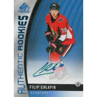 Podepsané karty - Chlapík Filip - 2017-18 SP Game Used Autographs Blue No.129