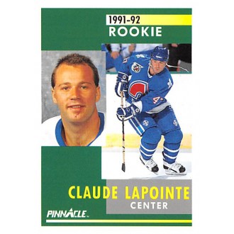 Řadové karty - Lapointe Claude - 1991-92 Pinnacle No.313