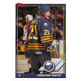 Řadové karty - Ruuttu Christian - 1991-92 Topps No.115