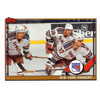 Řadové karty - New York Rangers - 1991-92 Topps No.215