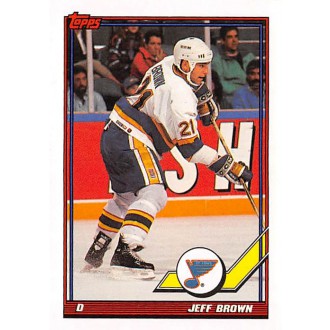Řadové karty - Brown Jeff - 1991-92 Topps No.222