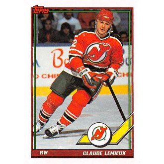 Řadové karty - Lemieux Claude - 1991-92 Topps No.394