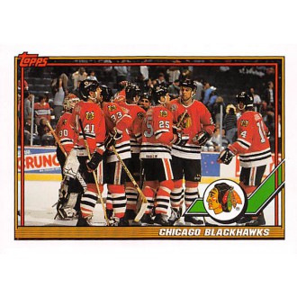 Řadové karty - Chicago Blackhawks - 1991-92 Topps No.430