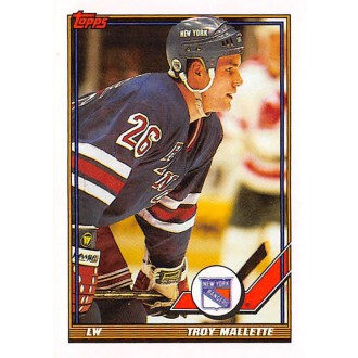 Řadové karty - Mallette Troy - 1991-92 Topps No.474