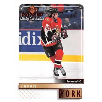 Řadové karty - York Jason - 1999-00 MVP Stanley Cup No.129