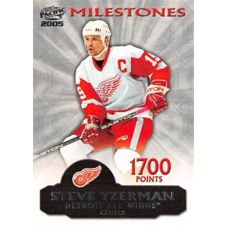 Insertní karty - Yzerman Steve - 2004-05 Pacific Milestones No.1