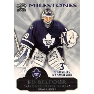 Insertní karty - Belfour Ed - 2004-05 Pacific Milestones No.6