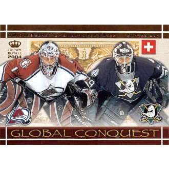 Insertní karty - Aebischer David, Gerber Martin - 2003-04 Crown Royale Global Conquest No.9