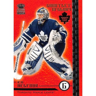 Insertní karty - Belfour Ed - 2003-04 Crown Royale Gauntlet of Glory No.19
