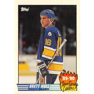 Insertní karty - Hull Brett - 1990-91 Topps Team Scoring Leaders No.2