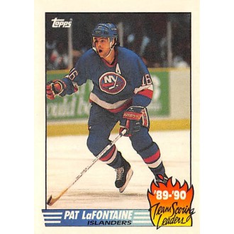 Insertní karty - LaFontaine Pat - 1990-91 Topps Team Scoring Leaders No.10