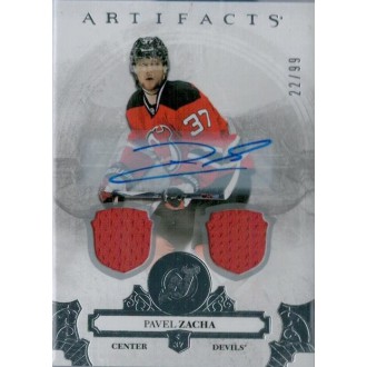 Jersey karty - Zacha Pavel - 2017-18 Artifacts Autograph Materials Silver No.36