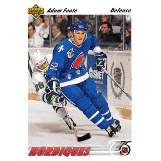 Řadové karty - Foote Adam - 1991-92 Upper Deck No.529