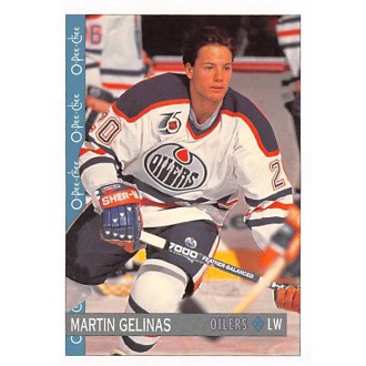 Řadové karty - Gelinas Martin - 1992-93 O-Pee-Chee No.19