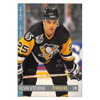 Řadové karty - Stevens Kevin - 1992-93 O-Pee-Chee No.29