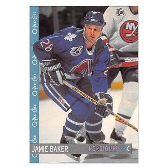 Řadové karty - Baker Jamie - 1992-93 O-Pee-Chee No.41