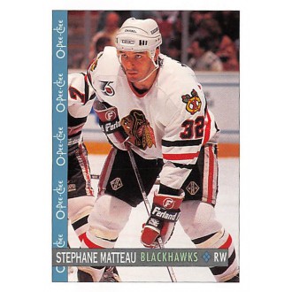 Řadové karty - Matteau Stephane - 1992-93 O-Pee-Chee No.69