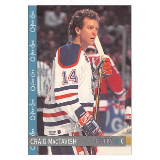 Řadové karty - MacTavish Craig - 1992-93 O-Pee-Chee No.118