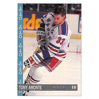 Řadové karty - Amonte Tony - 1992-93 O-Pee-Chee No.155
