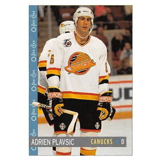 Řadové karty - Plavsic Adrien - 1992-93 O-Pee-Chee No.156