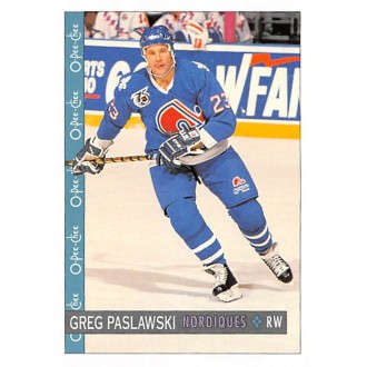 Řadové karty - Paslawski Greg - 1992-93 O-Pee-Chee No.193