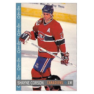 Řadové karty - Corson Shayne - 1992-93 O-Pee-Chee No.231