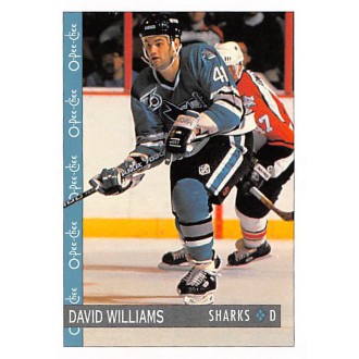 Řadové karty - Williams David - 1992-93 O-Pee-Chee No.250